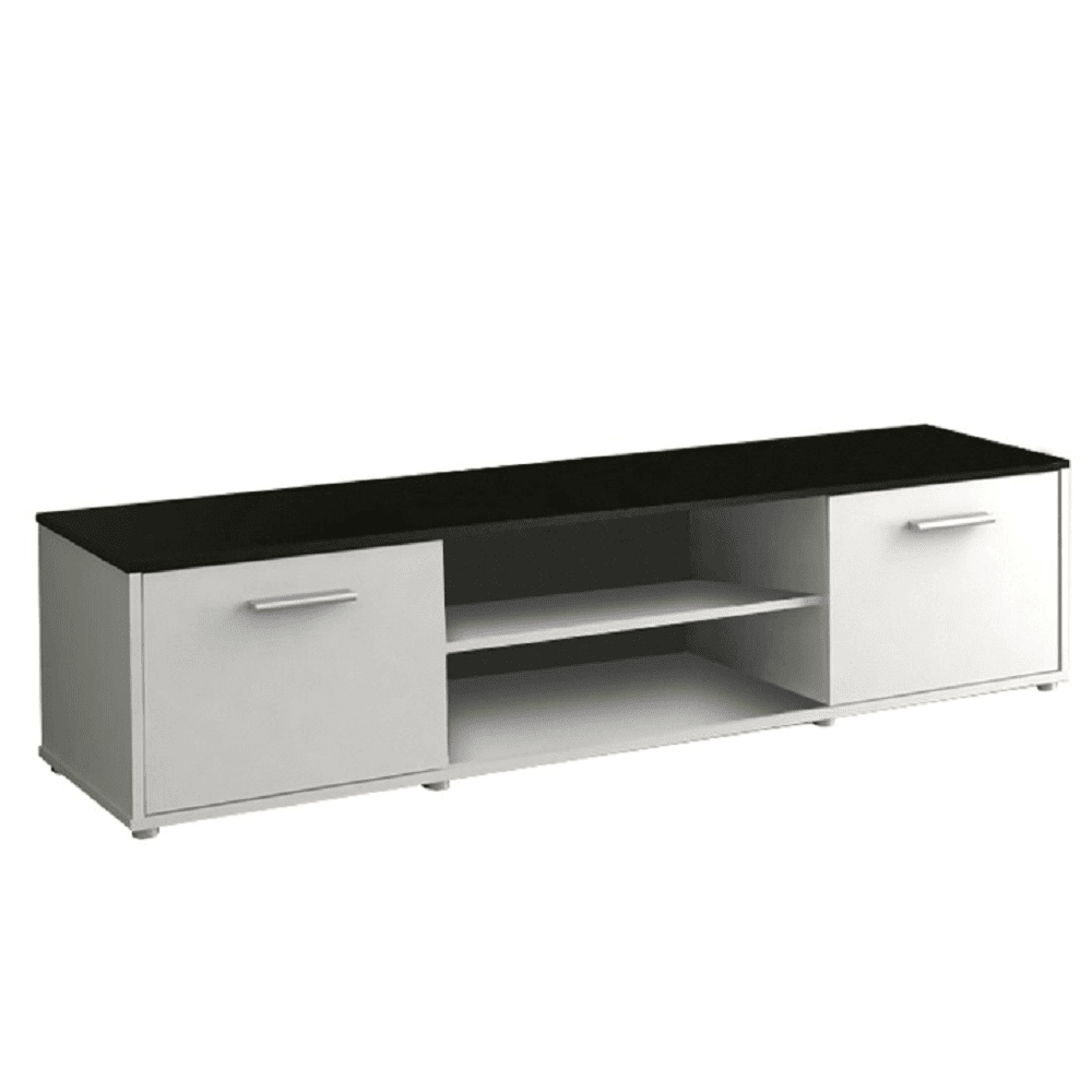 KONDELA TV stolík, biela / čierna, ZUNO NEW 01